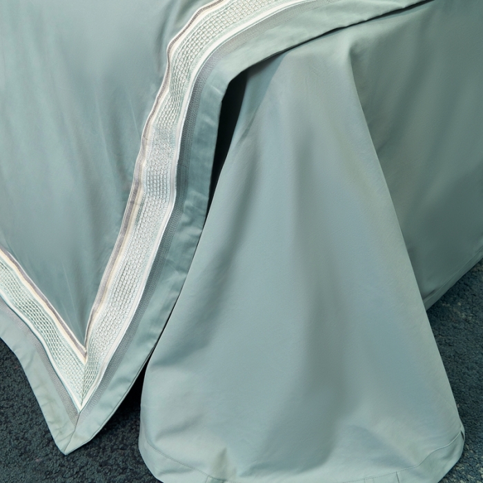 91家纺网 家纺一手货源 找家纺 榻尚 秋冬新款纯棉抗菌轻磨毛刺绣四件套 伊卡芙-兰