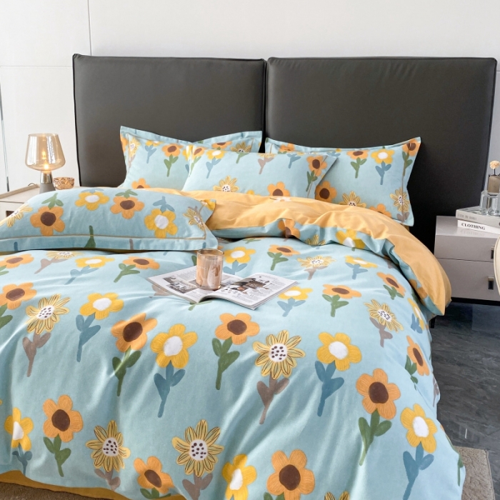 91家纺网 家纺一手货源 找家纺 棉生活  2022新款铂金全棉磨毛系列（AB版设计）花样年华