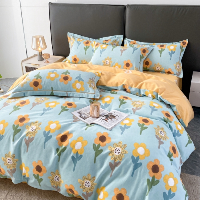 91家纺网 家纺一手货源 找家纺 棉生活  2022新款铂金全棉磨毛系列（AB版设计）花样年华