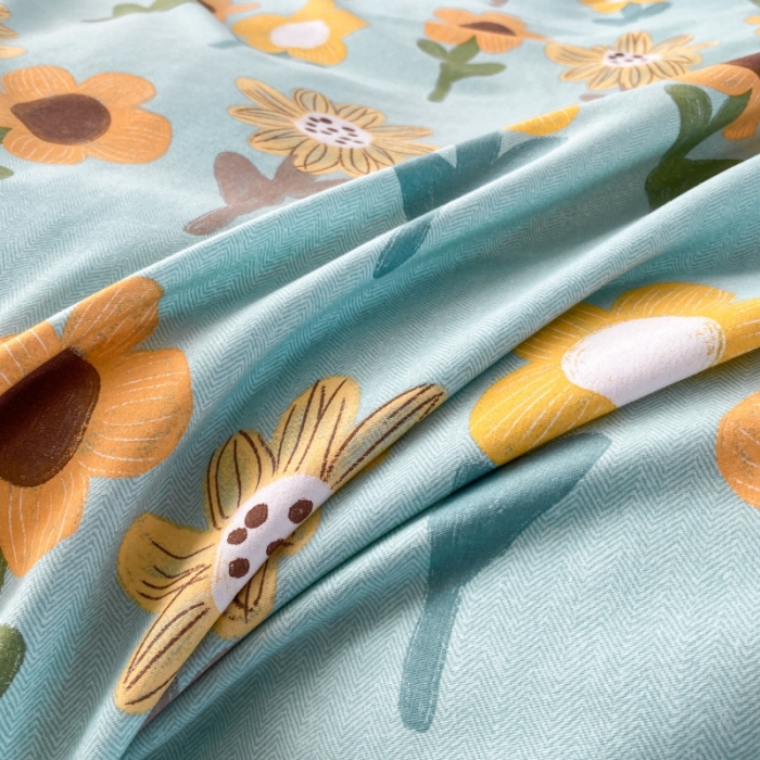 91家纺网 家纺一手货源 找家纺 棉生活  2022新款铂金全棉磨毛系列（AB版设计）花样年华