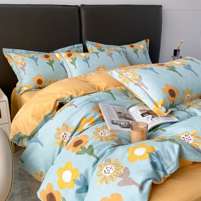 91家纺网 家纺一手货源 找家纺 棉生活  2022新款铂金全棉磨毛系列（AB版设计）花样年华