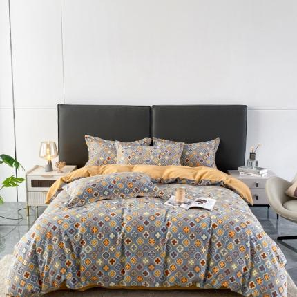 棉生活  2022新款铂金全棉磨毛系列（AB版设计）路易斯