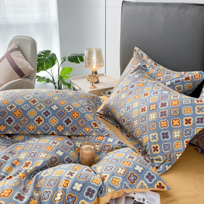 91家纺网 家纺一手货源 找家纺 棉生活  2022新款铂金全棉磨毛系列（AB版设计）路易斯