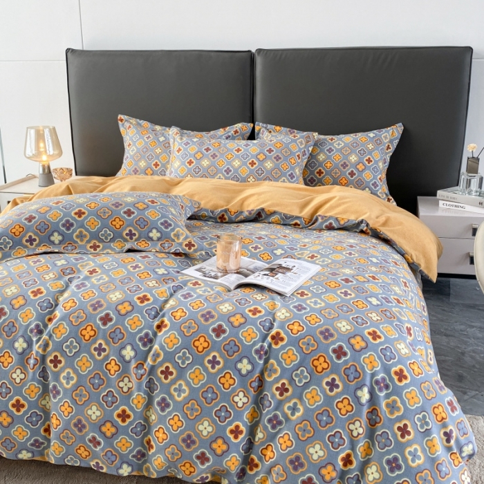 91家纺网 家纺一手货源 找家纺 棉生活  2022新款铂金全棉磨毛系列（AB版设计）路易斯