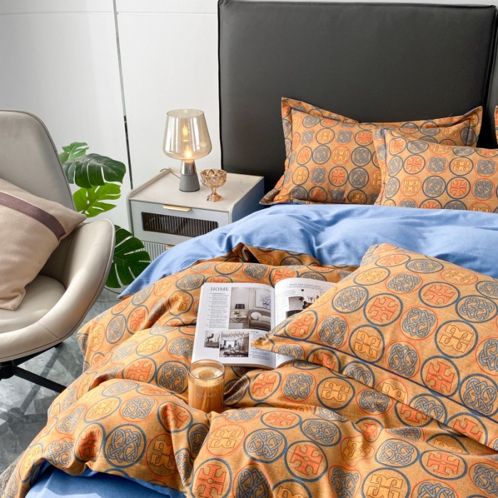 91家纺网 家纺一手货源 找家纺 棉生活  2022新款铂金全棉磨毛系列（AB版设计）亚丁