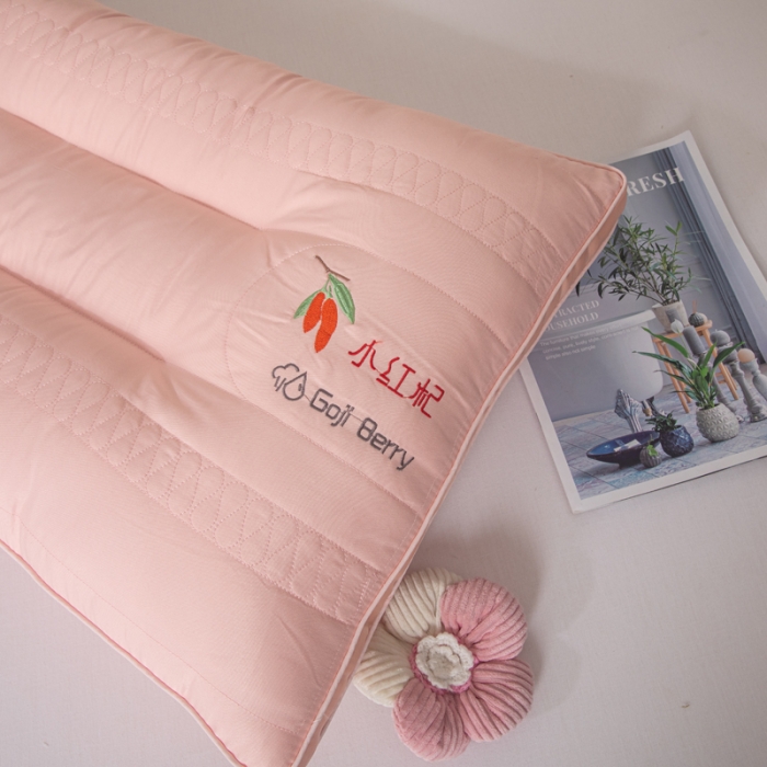 91家纺网 家纺一手货源 找家纺 皇家乳胶体验馆 2023新款枕头枕芯系列 小红杞粉