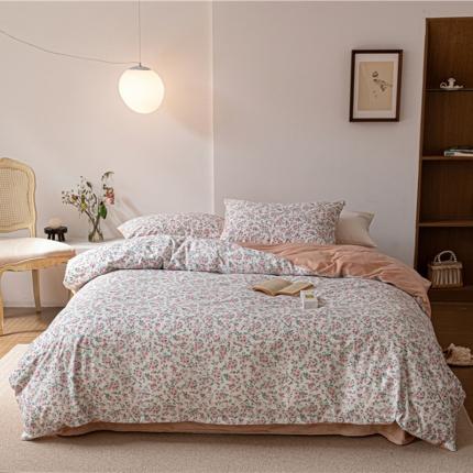 91家纺网 家纺一手货源 找家纺 （总）棉眠 2022新款AB版棉加绒四件套