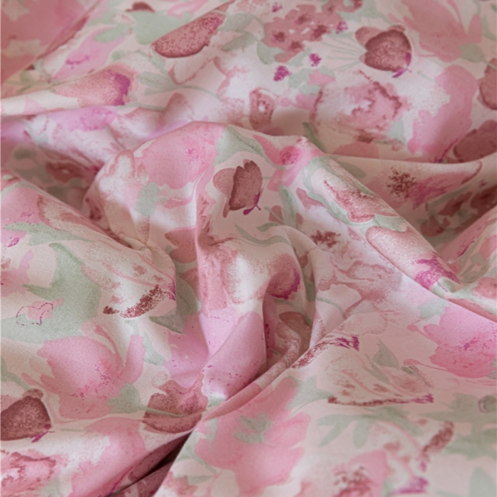 91家纺网 家纺一手货源 找家纺 棉眠 2022新款AB版棉加绒四件套 和风粉棉加绒