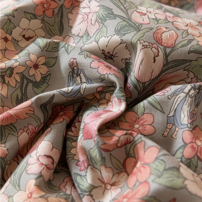 91家纺网 家纺一手货源 找家纺 棉眠 2022新款AB版棉加绒四件套 秋之舞棉加绒