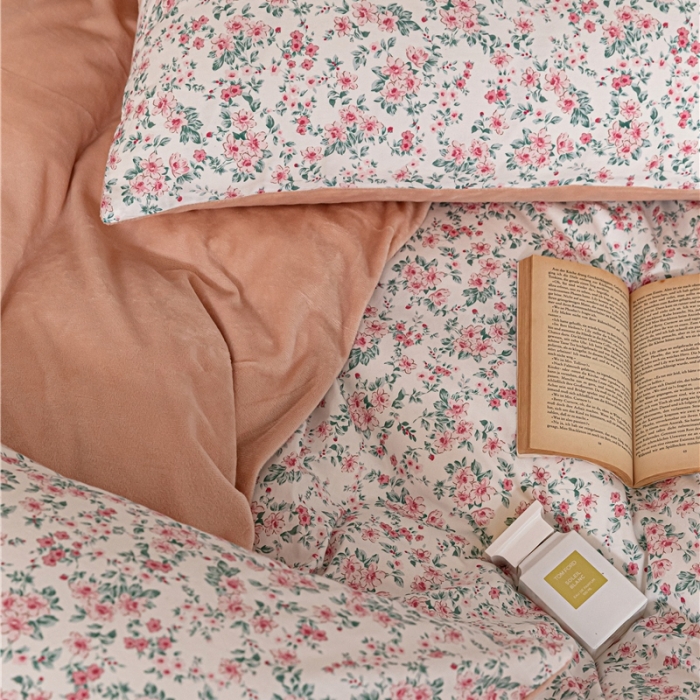 91家纺网 家纺一手货源 找家纺 棉眠 2022新款AB版棉加绒四件套 小盼棉加绒