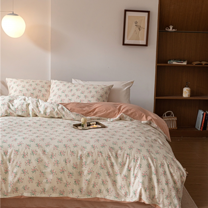 91家纺网 家纺一手货源 找家纺 棉眠 2022新款AB版棉加绒四件套 伊思玫棉加绒