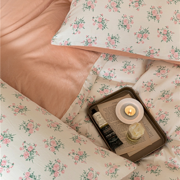 91家纺网 家纺一手货源 找家纺 棉眠 2022新款AB版棉加绒四件套 伊思玫棉加绒