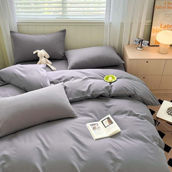 91家纺网 家纺一手货源 找家纺 蓝邻 2023新款全棉磨毛单品被套 蓝莓