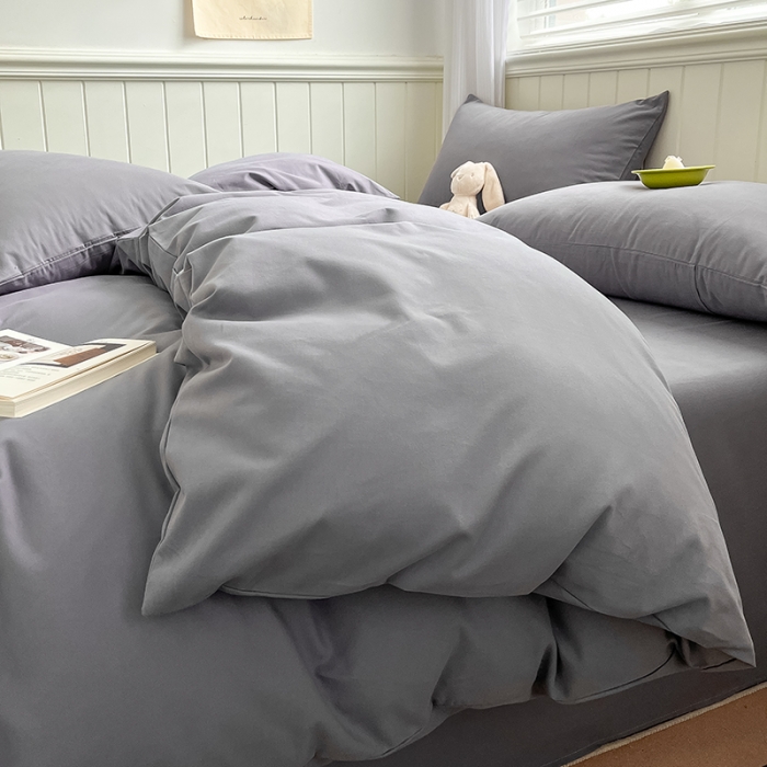 91家纺网 家纺一手货源 找家纺 蓝邻 2023新款全棉磨毛单品被套 蓝莓