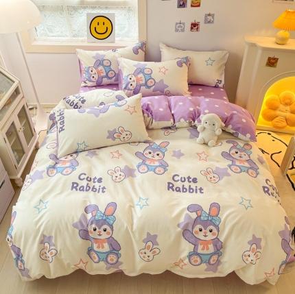 91家纺网 家纺一手货源 找家纺 （总）金丝鸟 2023春夏新品13372全棉四件套