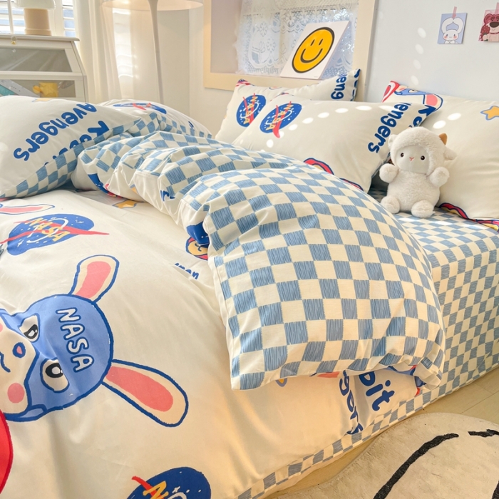 91家纺网 家纺一手货源 找家纺 （总）金丝鸟 2023春夏新品13372全棉四件套