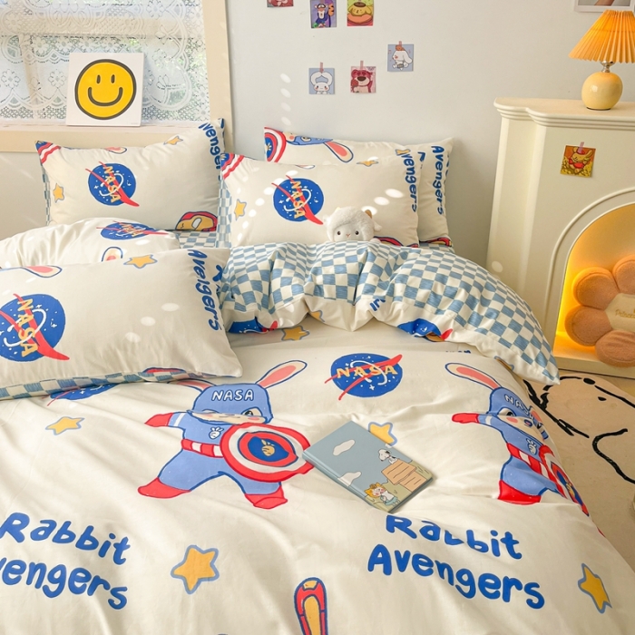 91家纺网 家纺一手货源 找家纺 （总）金丝鸟 2023春夏新品13372全棉四件套