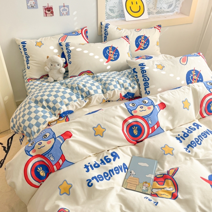 91家纺网 家纺一手货源 找家纺 （总）金丝鸟 2023春夏新品13372全棉四件套