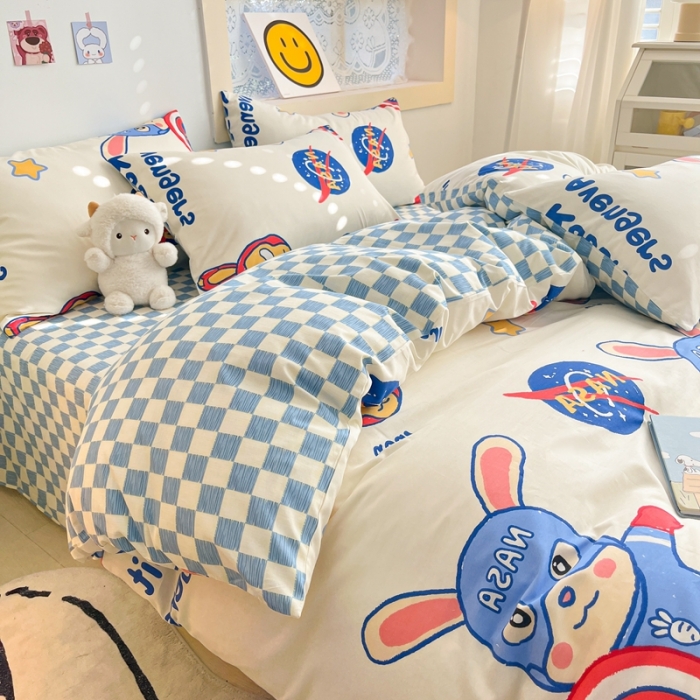 91家纺网 家纺一手货源 找家纺 （总）金丝鸟 2023春夏新品13372全棉四件套