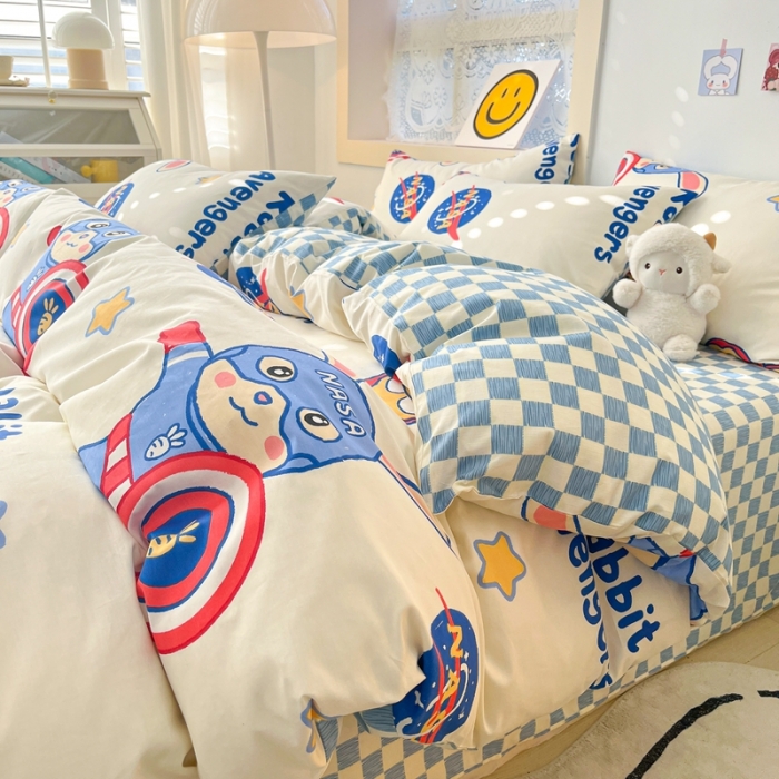 91家纺网 家纺一手货源 找家纺 （总）金丝鸟 2023春夏新品13372全棉四件套