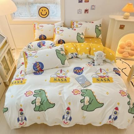 金丝鸟 2022秋冬新品全棉四件套 打怪兽