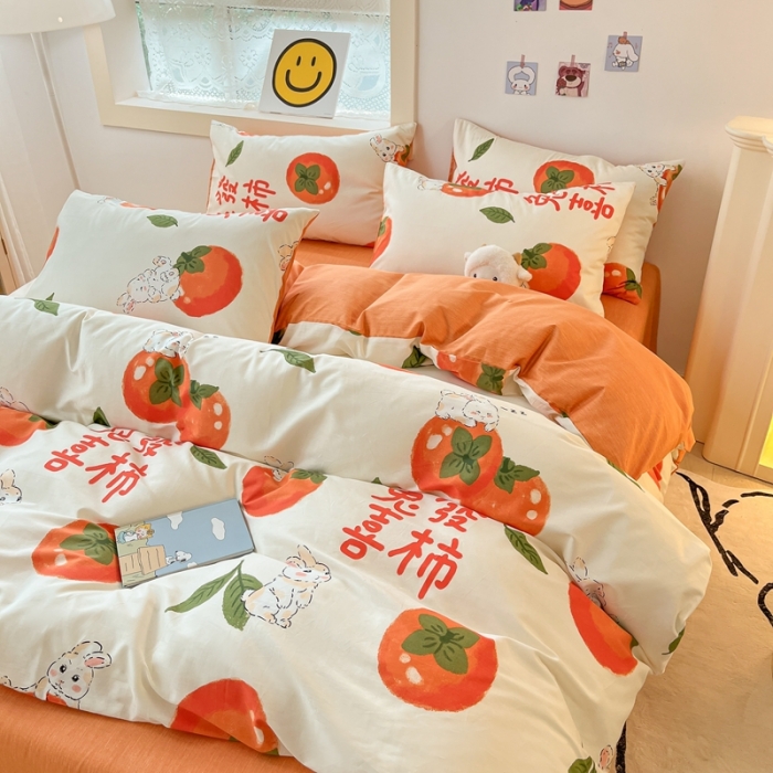 91家纺网 家纺一手货源 找家纺 金丝鸟 2022秋冬新品全棉四件套 发财兔