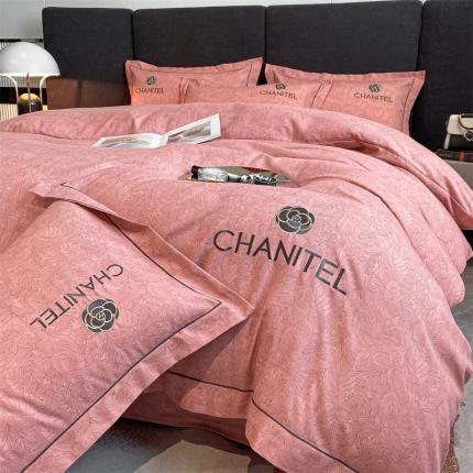 91家纺网 家纺一手货源 找家纺 （总）床绮 2024新款水洗磨毛四件套-花语