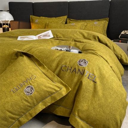 91家纺网 家纺一手货源 找家纺 （总）床绮 2024新款水洗磨毛四件套-花语