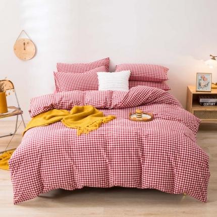 91家纺网 家纺一手货源 找家纺 （总）柠萌家居 2022新款A类全棉色织水洗棉单被套