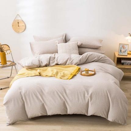 91家纺网 家纺一手货源 找家纺 （总）柠萌家居 2022新款A类全棉色织水洗棉单被套