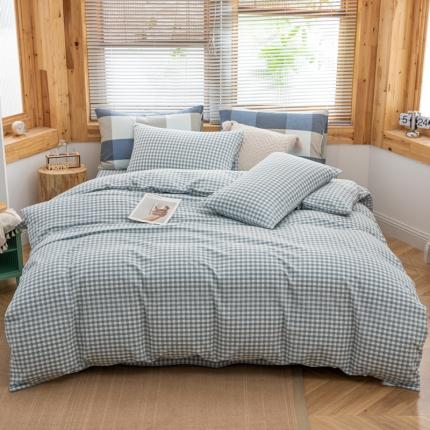 91家纺网 家纺一手货源 找家纺 （总）柠萌家居 2022新款A类全棉色织水洗棉单被套