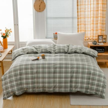 91家纺网 家纺一手货源 找家纺 （总）柠萌家居 2022新款A类全棉色织水洗棉单被套