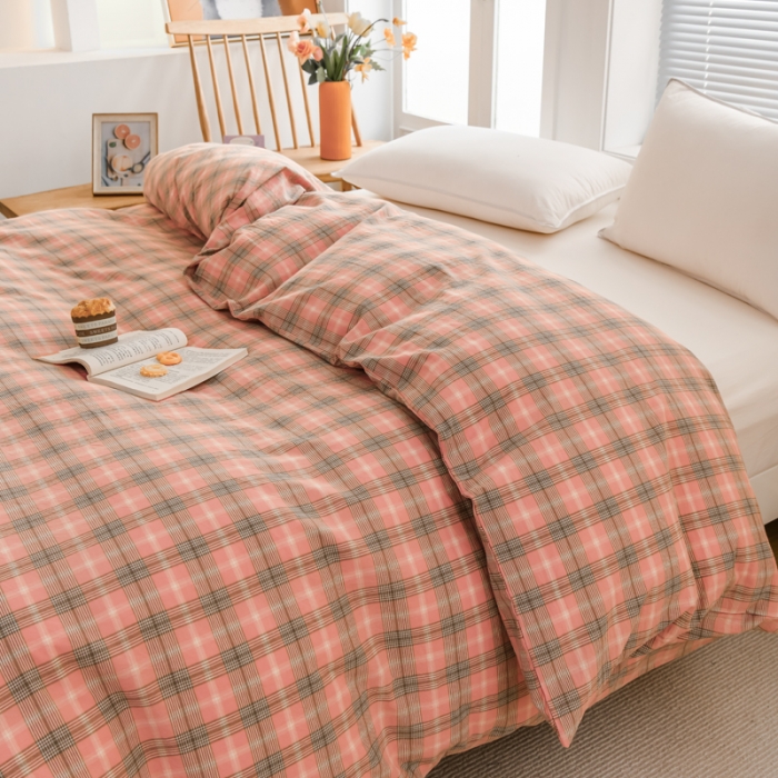 91家纺网 家纺一手货源 找家纺 （总）柠萌家居 2022新款A类全棉色织水洗棉单被套