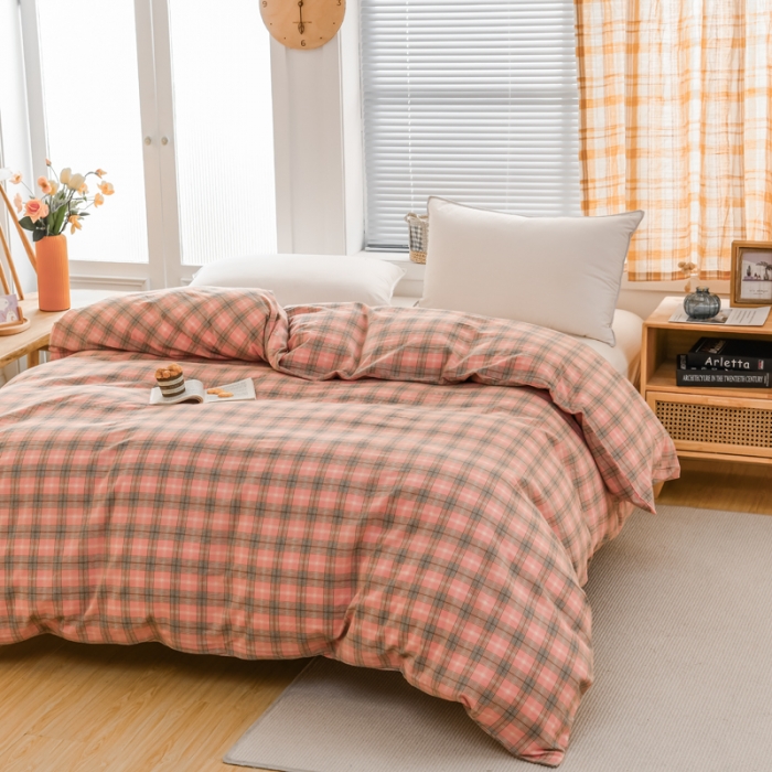 91家纺网 家纺一手货源 找家纺 （总）柠萌家居 2022新款A类全棉色织水洗棉单被套