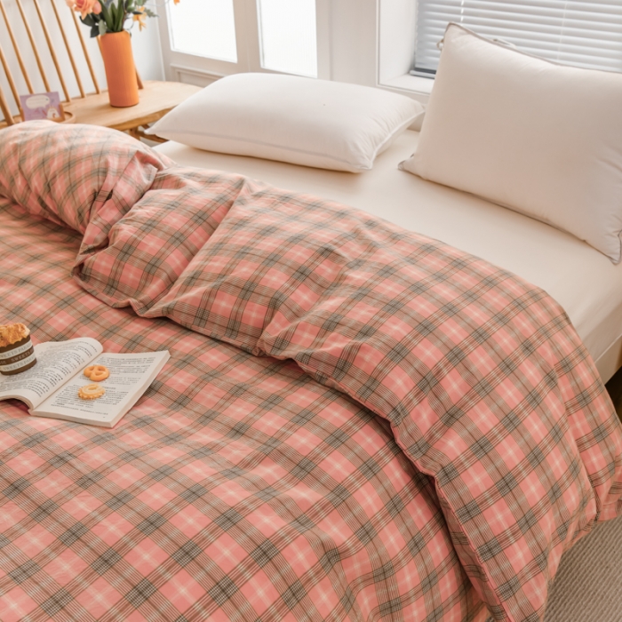 91家纺网 家纺一手货源 找家纺 （总）柠萌家居 2022新款A类全棉色织水洗棉单被套