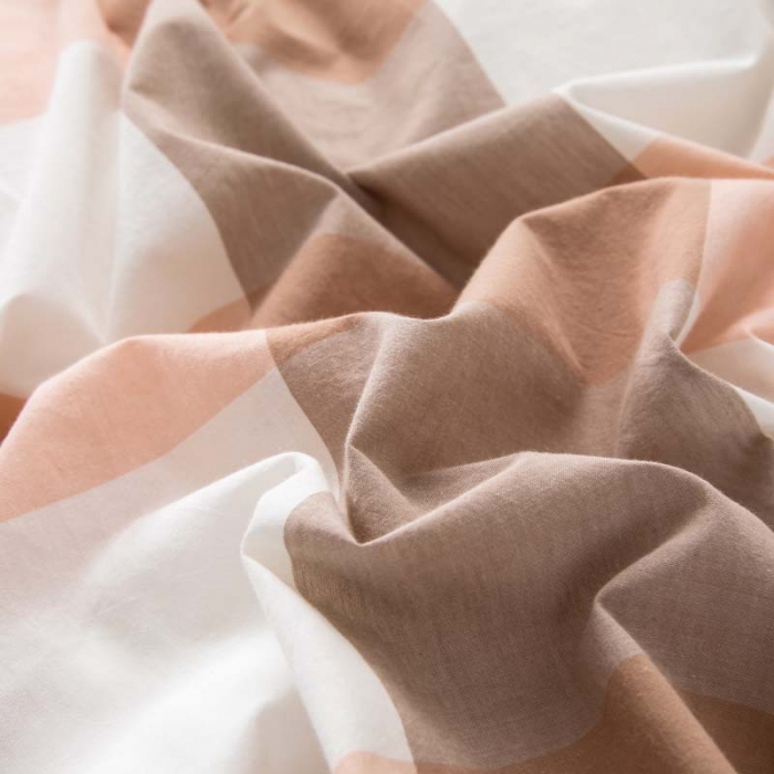 91家纺网 家纺一手货源 找家纺 柠萌家居 2022新款A类全棉色织水洗棉单被套 玉大格