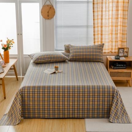 91家纺网 家纺一手货源 找家纺 （总）柠萌家居 2022新款A类全棉色织水洗棉单床单