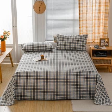 91家纺网 家纺一手货源 找家纺 （总）柠萌家居 2022新款A类全棉色织水洗棉单床单