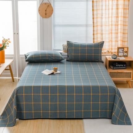 91家纺网 家纺一手货源 找家纺 （总）柠萌家居 2022新款A类全棉色织水洗棉单床单