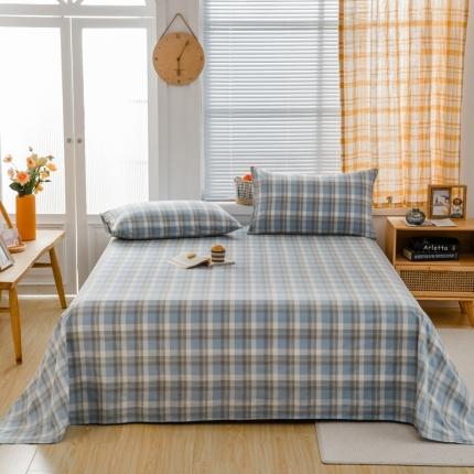 91家纺网 家纺一手货源 找家纺 （总）柠萌家居 2022新款A类全棉色织水洗棉单床单