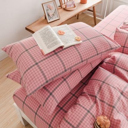 91家纺网 家纺一手货源 找家纺 柠萌家居 2022新款A类全棉色织水洗棉枕套一只