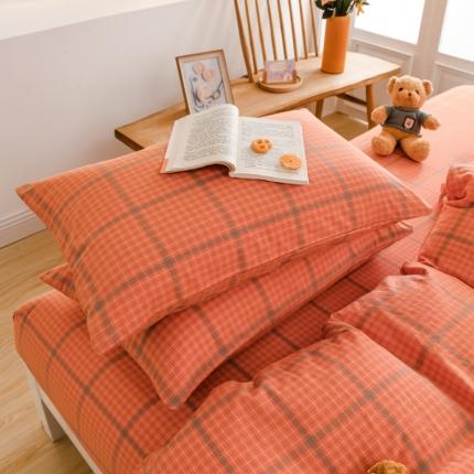 91家纺网 家纺一手货源 找家纺 柠萌家居 2022新款A类全棉色织水洗棉枕套一只