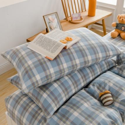 91家纺网 家纺一手货源 找家纺 柠萌家居 2022新款A类全棉色织水洗棉枕套一只