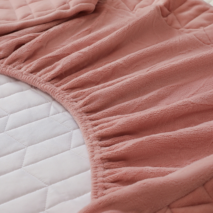 91家纺网 家纺一手货源 找家纺 （总）小米笠 2022新款牛奶绒加绒床笠