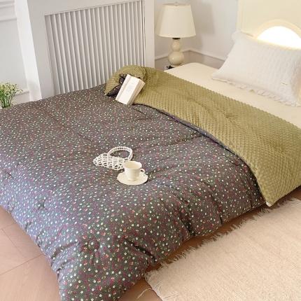 91家纺网 家纺一手货源 找家纺 （总）星期八 2022新款复古碎花豆豆被冬被春秋被