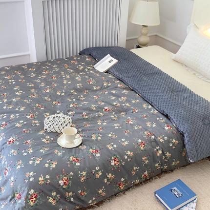 91家纺网 家纺一手货源 找家纺 （总）星期八 2022新款复古碎花豆豆被冬被春秋被