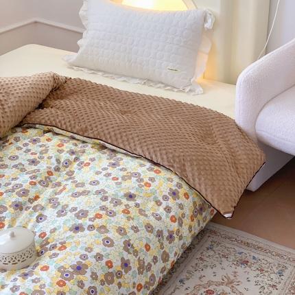 91家纺网 家纺一手货源 找家纺 （总）星期八 2022新款复古碎花豆豆被冬被春秋被