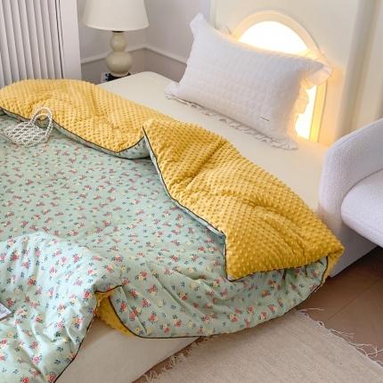 91家纺网 家纺一手货源 找家纺 （总）星期八 2022新款复古碎花豆豆被冬被春秋被