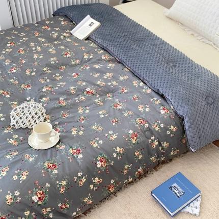 星期八 2022新款复古碎花豆豆被冬被春秋被 秋语