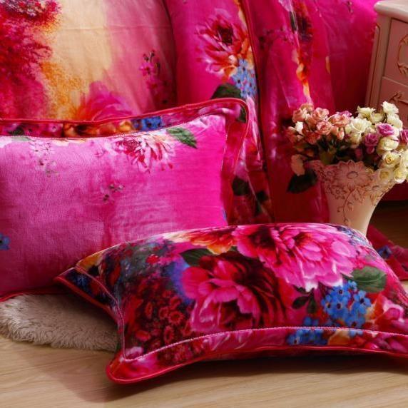 91家纺网 家纺一手货源 找家纺 丰淘2022新款金貂绒枕套 千娇百媚